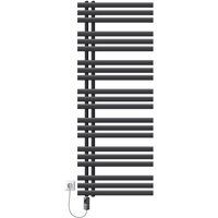 Luxebath - Elektrischer Badheizkörper Iron em 600x1600mm Anthrazit + Heizstab 900W Thermostat Digitalanzeige, Handtuchheizkörper mit Heizpatrone, Luxebath - Elektrischer Badheizkörper Iron em 600x1600mm Anthrazit + Heizstab 900W Thermostat Digitalanzeige, Handtuchheizkörper mit Heizpatrone, von LUXEBATH