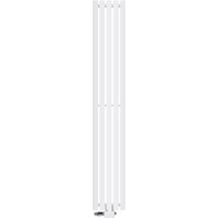 Luxebath - ecd Germany Design Paneelheizkörper Stella Mittelanschluss 260 x 1800 mm Weiß mit Anschlussgarnitur Thermostat Universal Eck- und von LUXEBATH
