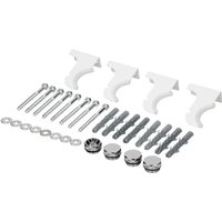 Ecd Germany Halterung für Badheizkörper - Weiß - Montagematerial Befestigung Satz Montage Set Aufhängung Halter für Heizkörper Designheizkörper Ecd Germany Halterung für Badheizkörper - Weiß - Montagematerial Befestigung Satz Montage Set Aufhängung Halter für Heizkörper Designheizkörper von LUXEBATH