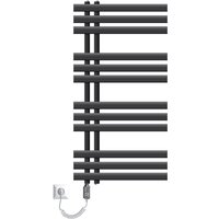 Luxebath - ecd Germany Iron em Design Badheizkörper Elektrisch 500 x 1000 mm Anthrazit mit Heizstab 300W Chrom Große Leistung - Designheizkörper von LUXEBATH