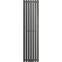 Ecd Germany Paneelheizkörper Vertikal 370 x 1400 mm Anthrazit mit Mittelanschluss, Design Flach Heizkörper Einlagig Badheizkörper Flachheizkörper von LUXEBATH