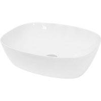 Luxebath - ecd Germany Waschbecken Waschtisch 505 x 385 x 135 mm aus Keramik Weiß Aufsatzbecken Aufsatzwaschbecken Handwaschbecken Aufsatzwaschtisch Luxebath - ecd Germany Waschbecken Waschtisch 505 x 385 x 135 mm aus Keramik Weiß Aufsatzbecken Aufsatzwaschbecken Handwaschbecken Aufsatzwaschtisch von LUXEBATH
