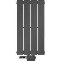 ML-Design Paneelheizkörper Einlagig 600x300mm Anthrazit Mittelanschluss mit Anschlussarmatur Universal Eck- Durchgangsform Multiblock Thermostat von LUXEBATH