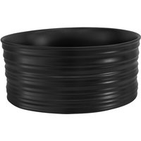 ML-Design Waschbecken aus Keramik in Schwarz matt Ø 41 x 18 cm Rund, Moderne Aufsatzwaschbecken, Design Waschtisch Aufsatz-Waschschale Waschplatz ML-Design Waschbecken aus Keramik in Schwarz matt Ø 41 x 18 cm Rund, Moderne Aufsatzwaschbecken, Design Waschtisch Aufsatz-Waschschale Waschplatz von LUXEBATH