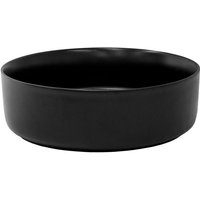 Luxebath - ML-Design Waschbecken aus Keramik in Schwarz matt ø 360 x 120 mm, Runde Aufsatzwaschbecken, Moderne Waschtisch, Waschschale mit von LUXEBATH