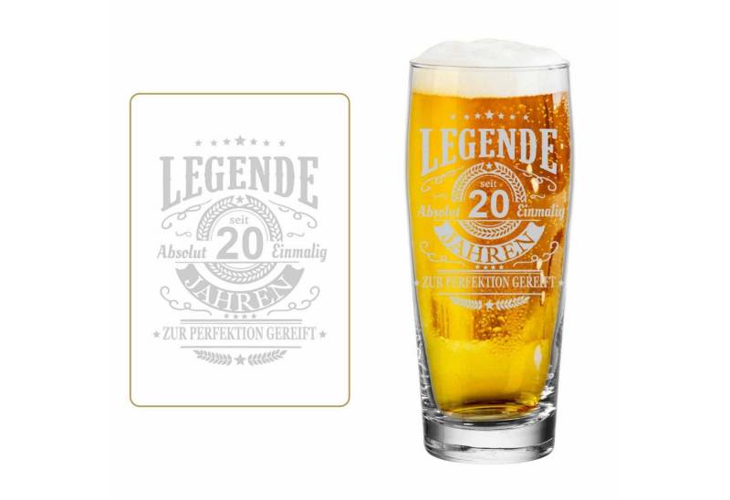 LUXENTU Bierglas Legende seit 20 Jahren, Glas von LUXENTU