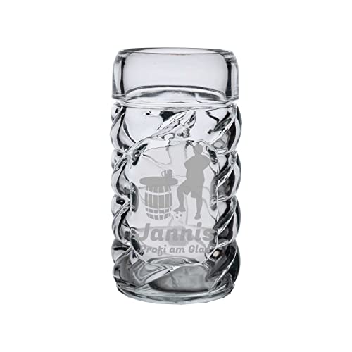 LUXENTU Diamond Bierkrug 0,5 Liter mit Gravur, 1 Stück, Personalisiertes Bierseidel mit Motiv & Namen, Spülmaschinenfest, Spielerstammtisch von LUXENTU