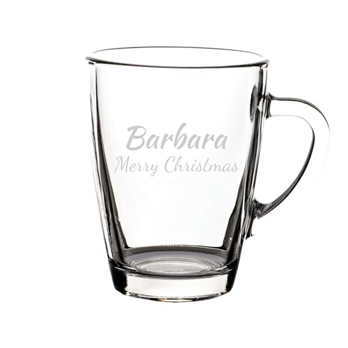 LUXENTU Glasbecher mit personalisierter Gravur, Kaffeebecher 300 ml, Klassische Becher für Kaffee Tee und Glühwein, Individuelle Lasergravur, Großes Set für Gastronomie & Events, 30 Stück von LUXENTU