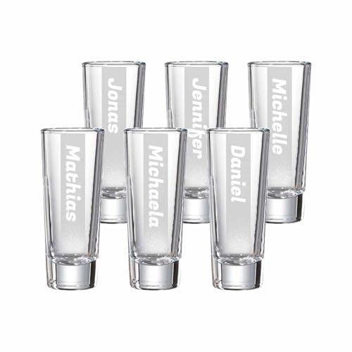 LUXENTU Schnapsgläser Stamper mit Gravur, 65 ml, Personalisierte Lasergravur mit Namen, Geschenk für Männer & Frauen, Spülmaschinenfest LUXENTU Schnapsgläser Stamper mit Gravur, 65 ml, Personalisierte Lasergravur mit Namen, Geschenk für Männer & Frauen, Spülmaschinenfest von LUXENTU