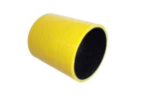 Gerade Silikon-Schlauchkupplung, ID41 mm, Länge 76 mm, Wandstärke 3-lagig (4,5 mm) Turboschläuche (gelb) von LUXERAD