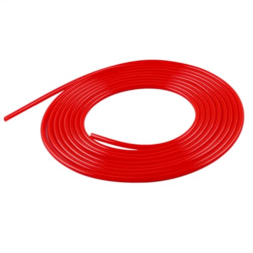 LUXERAD Rot (3 mm) 1x Meter Gummi Schlauch Kühlerschlauch Kühlwasserschlauch Heißwasserschlauch -40 bis +120C° (3 x 7 mm) von LUXERAD