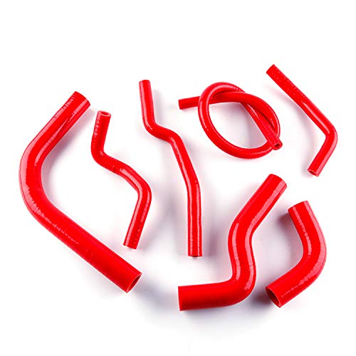 LUXERAD Silikon-Kühlerschlauch-Set für Suzuki Samurai 1986 1987 1988 1989 1990 1991 1992 1993 1994 1995 (rot) von LUXERAD