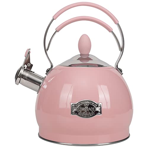 2.6L Vintage Retro Flötenkessel Wasserkessel Pfeifkessel Wasserkocher Teekocher mit Praktischem Henkelgriff 2.6L Vintage Retro Flötenkessel Wasserkessel Pfeifkessel Wasserkocher Teekocher mit Praktischem Henkelgriff von LUXGRACE