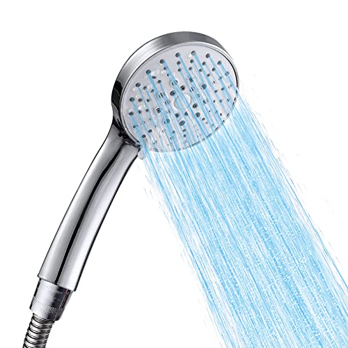 Duschkopf Wassersparend,Hochdruck Handbrause mit 3 Strahlarten, Brausekopf dusche,Duschbrause für Baden (Duschkopf ohne Schlauch) von LUXHAUS
