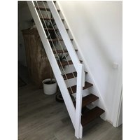 Luxholm Raumspartreppe »Deister«, 11 Stufen, max. Geschosshöhe 258 cm - weiss von Luxholm