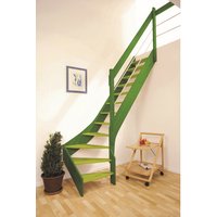 Luxholm Raumspartreppe »Solling«, 11 Stufen, max. Geschosshöhe 258 cm - gruen von Luxholm