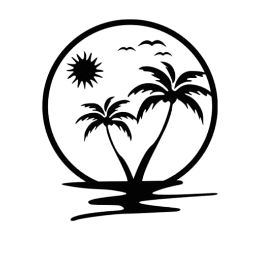 LUXINSHISU Selbstklebender Sonnenaufgang Kokosnussbaum Wandaufkleber Indoor Kinderzimmer Dekoration Aufkleber Auto Karosserie Fenster Wandbild Aufkleber LUXINSHISU Selbstklebender Sonnenaufgang Kokosnussbaum Wandaufkleber Indoor Kinderzimmer Dekoration Aufkleber Auto Karosserie Fenster Wandbild Aufkleber von LUXINSHISU