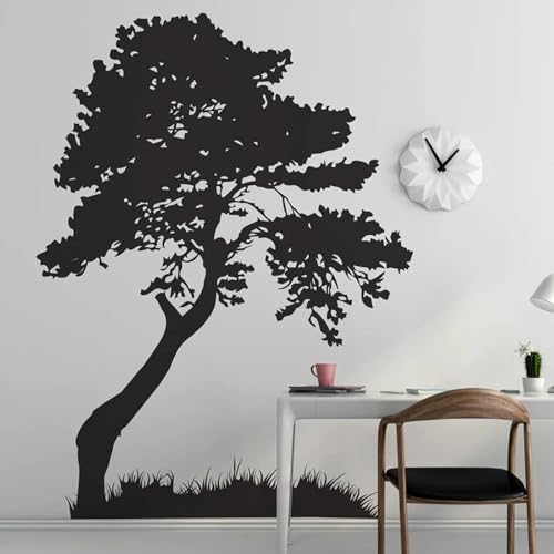 LUXINSHISU Selbstklebender großer Baum Wandaufkleber Wohnzimmer Schlafzimmer Dschungel Wald Baum Natur Wandtattoo Kinderküche Vinyl Dekoration von LUXINSHISU