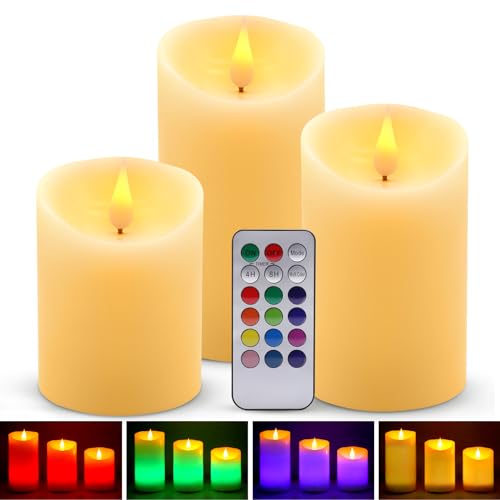 LED RGB Kerzen Flammenloses Kerzenlichter, LUXONIC Multicolor Teelichter Warmweiß LED Kerze Lichter Docht Flackernde Echtwachs Elektrischer LED Lampe mit Fernbedienung Timerfunktion Haus Dekoration LED RGB Kerzen Flammenloses Kerzenlichter, LUXONIC Multicolor Teelichter Warmweiß LED Kerze Lichter Docht Flackernde Echtwachs Elektrischer LED Lampe mit Fernbedienung Timerfunktion Haus Dekoration von LUXONIC
