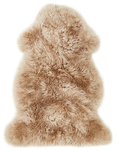 -LUXOR- living Lammfell Schaffell Echt, Fellteppich, Fell für Stühle, Schaffell Teppich, Bettvorleger Schlafzimmer, 50 mm Florhöhe, 60 x 85 cm Camel -LUXOR- living Lammfell Schaffell Echt, Fellteppich, Fell für Stühle, Schaffell Teppich, Bettvorleger Schlafzimmer, 50 mm Florhöhe, 60 x 85 cm Camel von -LUXOR- living