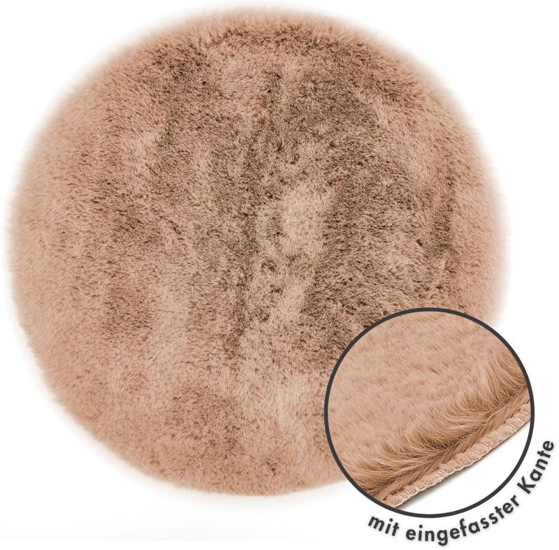 LUXOR living Stuhlkissen Sitzauflage Novara, Kunstfell, rund oder eckig, sehr weich, auch als 4er Set bestellbar von LUXOR living