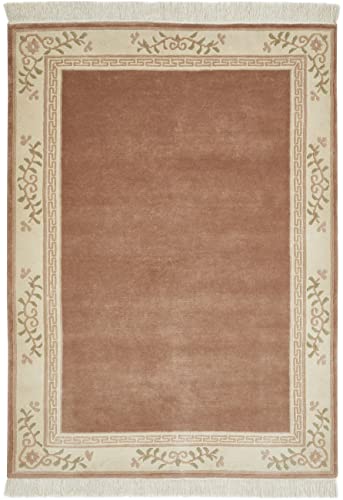 -LUXOR- living Teppich Gala handgeknüpfter Premium Teppich aus 100% Wolle - hochwertiger nachhaltiger Knüpfteppich 40 x 60 cm Altrose -LUXOR- living Teppich Gala handgeknüpfter Premium Teppich aus 100% Wolle - hochwertiger nachhaltiger Knüpfteppich 40 x 60 cm Altrose von -LUXOR- living