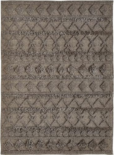 -LUXOR- living Teppich Hägga Eco Wollteppich ideal als Teppich Wohnzimmer im Boho Style oder Teppich Esszimmer im skandinavischen Stil - Wohnzimmerteppich Camel 130 x 190 cm von -LUXOR- living