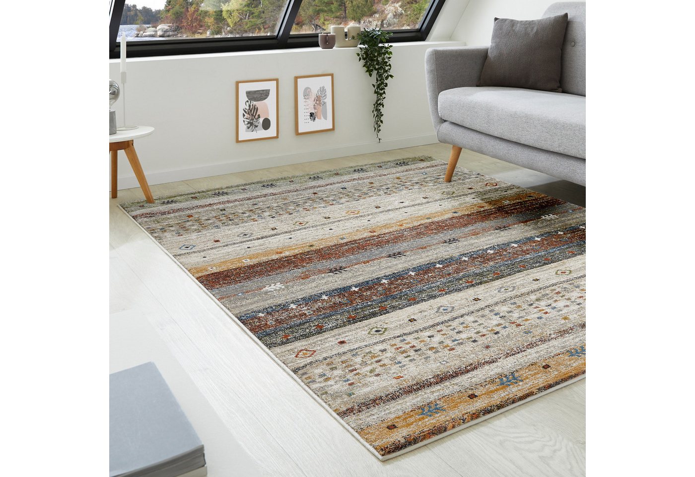 LUXOR living Teppich Montreal, rechteckig, Höhe: 12 mm, Kurzflor, modernes Design, Wohnzimmer, Schlafzimmer LUXOR living Teppich Montreal, rechteckig, Höhe: 12 mm, Kurzflor, modernes Design, Wohnzimmer, Schlafzimmer von LUXOR living