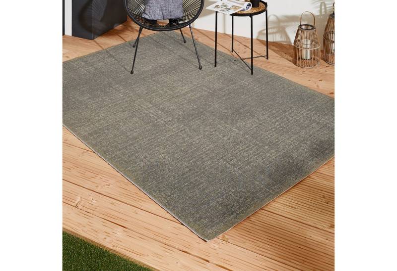 LUXOR living Teppich Patio, Made in Belgium, rechteckig, Höhe: 3 mm, Kurzflor, meliert, In- und Outdoor geeignet, für Balkon & Terrasse von LUXOR living