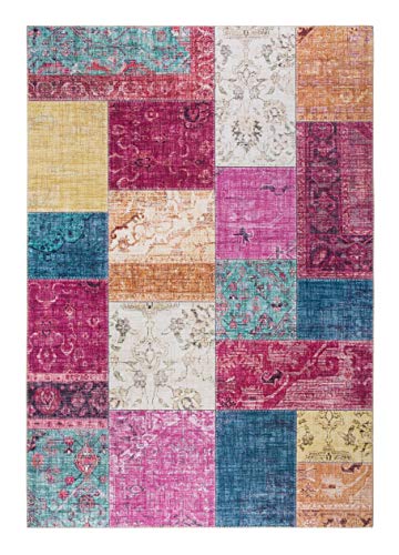 -LUXOR- living Teppich Wohnzimmer Prima im Vintage Design - Wohnzimmerteppich Teppich Kurzflor Digitaldruck in zeitlosem Design Multi 200 x 290 cm von -LUXOR- living