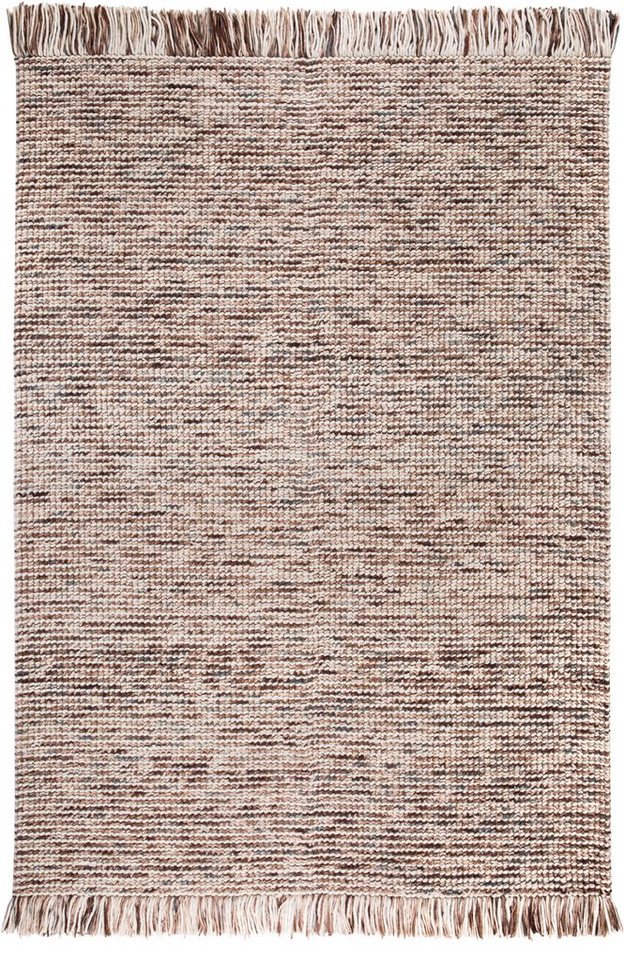 Teppich Morton, LUXOR living, rechteckig, Höhe: 18 mm, reine Baumwolle, handgewebt, mit Fransen, Wohnzimmer von LUXOR living