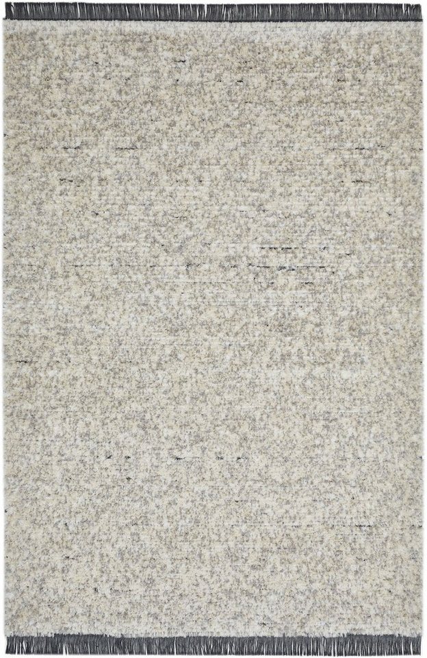 Teppich Ovada 1, LUXOR living, rechteckig, Höhe: 25 mm, meliert, mit Fransen, ideal im Wohnzimmer & Schlafzimmer von LUXOR living