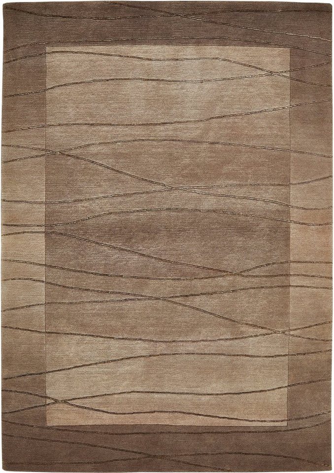 LUXOR living Wollteppich Lineo, rechteckig, Höhe: 14 mm, Nepalteppich, reine Wolle, handgeknüpft, mit Bordüre LUXOR living Wollteppich Lineo, rechteckig, Höhe: 14 mm, Nepalteppich, reine Wolle, handgeknüpft, mit Bordüre von LUXOR living