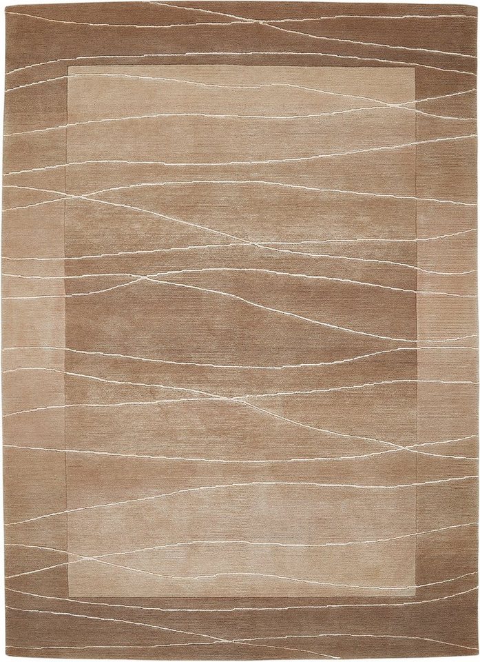LUXOR living Wollteppich Lineo, rechteckig, Höhe: 14 mm, Nepalteppich, reine Wolle, handgeknüpft, mit Bordüre LUXOR living Wollteppich Lineo, rechteckig, Höhe: 14 mm, Nepalteppich, reine Wolle, handgeknüpft, mit Bordüre von LUXOR living