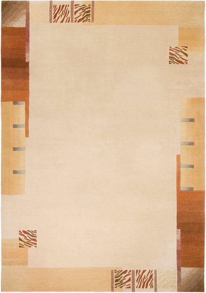 Wollteppich Patana Spezial, LUXOR living, rechteckig, Höhe: 12 mm, Nepalteppich, reine Wolle, handgeknüpft, mit Bordüre von LUXOR living