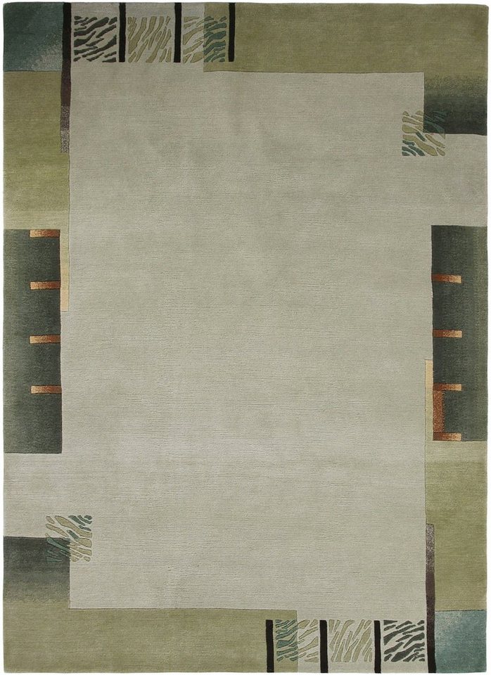 Wollteppich Patana Spezial, LUXOR living, rechteckig, Höhe: 12 mm, Nepalteppich, reine Wolle, handgeknüpft, mit Bordüre von LUXOR living