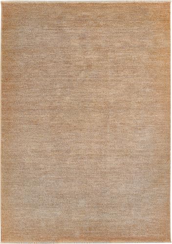 -LUXOR- living Wohnzimmer Teppich Vicenza, einfarbig für Wohzimmer Esszimmer, pflegeleicht strapazierfähig langlebig, Kurzflor Teppich, Kupfer 80 x 150 cm von -LUXOR- living