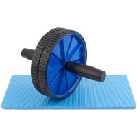 LUXTRI Bauchroller mit Kniematte 250 x 180 x 180 mm, Ab Roller Classic, Bauchmuskeltrainer zur Stärkung des Oberkörpers, Bauchroller, Ab Wheel Workout LUXTRI Bauchroller mit Kniematte 250 x 180 x 180 mm, Ab Roller Classic, Bauchmuskeltrainer zur Stärkung des Oberkörpers, Bauchroller, Ab Wheel Workout von LUXTRI
