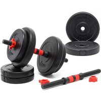 LUXTRI Kurzhantel Set 15 kg mit 8 Zement Hantelscheiben, 2 Hantelstangen gerändelt Sternverschluss Hantel Set verschiedene Gewichte robustes Dumbbell LUXTRI Kurzhantel Set 15 kg mit 8 Zement Hantelscheiben, 2 Hantelstangen gerändelt Sternverschluss Hantel Set verschiedene Gewichte robustes Dumbbell von LUXTRI