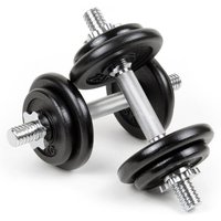 LUXTRI Kurzhantel Set 20 kg im praktischen Koffer mit 8 Gusseisen-Hantelscheiben und 2 Hantelstangen mit Sternverschlüssen Hantel Set Training von LUXTRI