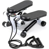 Wiltec Stepper 41 x 30 x 18 cm mit Trainingscomputer, Hometrainer für Fitness für Beine & Po, Ministepper mit Trainingsbändern, Ausdauertraining von LUXTRI