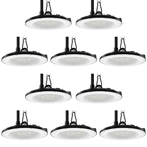 LUXULA 10er Pack LED Hallenleuchte Hallenstrahler UFO High-Bay 100W 10000lm 5000K Neutralweiß IP65 IK08 EPISTAR LEDs - Industriebeleuchtung Werkstatt Lager LUXULA 10er Pack LED Hallenleuchte Hallenstrahler UFO High-Bay 100W 10000lm 5000K Neutralweiß IP65 IK08 EPISTAR LEDs - Industriebeleuchtung Werkstatt Lager von LUXULA