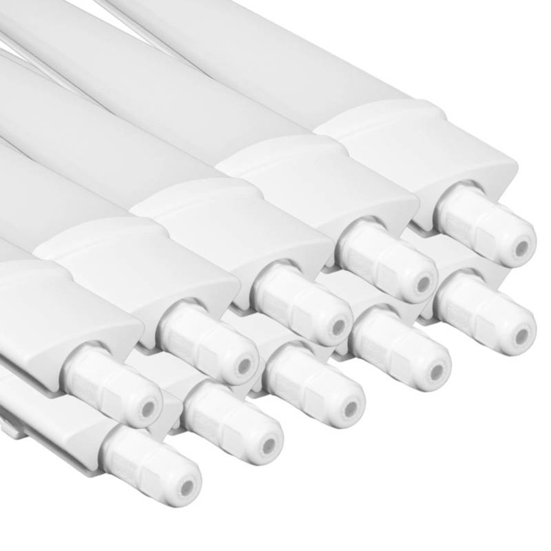 LUXULA 10er-Set LED Feuchtraumleuchte 120cm 36W LED Fest Eingebaut 4000K Neutralweiß IP65 Fast Connector von LUXULA