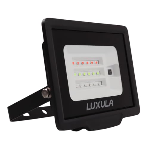 LUXULA 2 Stück RGB LED Strahler Fluter Außen 100W Dimmbar mit Fernbedienung - IP65 Außenleuchte Bunt Flutlichtstrahler Garten Party Outdoor von LUXULA