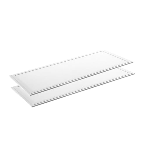 LUXULA 2er Pack LED Panel 120x30cm - 3000K Warmweiß 36W 3600lm flimmerfrei - Backlit - Rasterleuchte Einbaupanel für Rasterdecke - Bürolampe inkl. 230V Netzteil von LUXULA