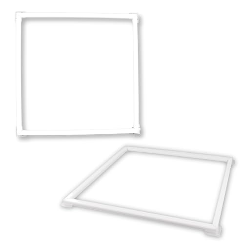 LUXULA 2er Pack beleuchteter LED Rahmen 62x62cm - steckbarer Leuchtrahmen - 40W 4000lm - 4000K Neutralweiß - inkl. 230V Netzteil - Lichtdesign - Alternative zu LED-Panel Rasterleuchte Einbaulampe LUXULA 2er Pack beleuchteter LED Rahmen 62x62cm - steckbarer Leuchtrahmen - 40W 4000lm - 4000K Neutralweiß - inkl. 230V Netzteil - Lichtdesign - Alternative zu LED-Panel Rasterleuchte Einbaulampe von LUXULA
