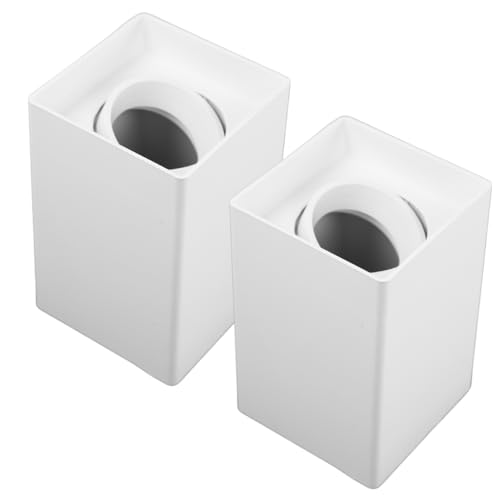 LUXULA 2er Set Aufbauspot Aufbaustrahler mit GU10 Fassung - 45° Schwenkbar - eckig - weiß - Kunststoff - Deckenspot Aufbauleuchte - 230V - ohne Leuchtmittel LUXULA 2er Set Aufbauspot Aufbaustrahler mit GU10 Fassung - 45° Schwenkbar - eckig - weiß - Kunststoff - Deckenspot Aufbauleuchte - 230V - ohne Leuchtmittel von LUXULA