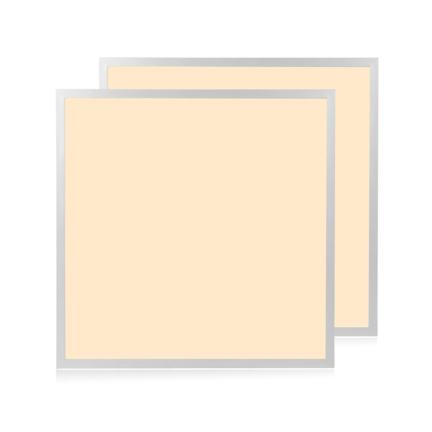 LUXULA 2er-Set LED Panel 62x62 cm 36W 3600lm 3000K Warmweiß  Büro- Deckenleuchte Backlit Einbauleuchte für Rasterdecken von LUXULA