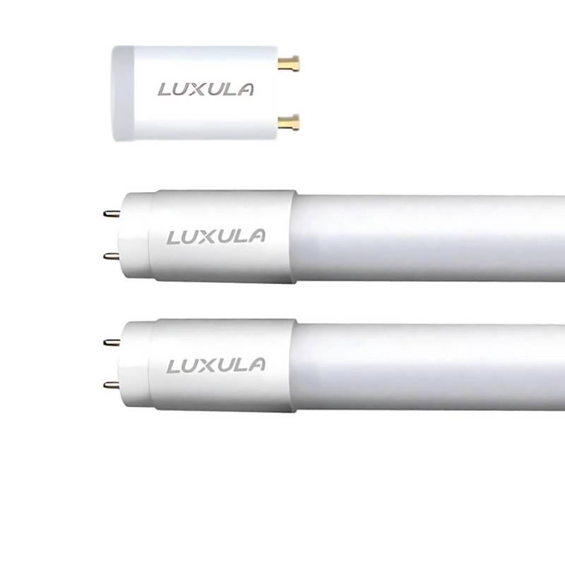 LUXULA 2er-Set LED T8 Röhre 150cm Leuchtstoffröhre 120lm/W 22W 2640lm 6000K Kaltweiß Leuchtstofflampe mit Brücke von LUXULA