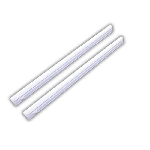 LUXULA 2er Set LED Unterbauleuchte mit Schalter - Lichtleiste 60cm 4500K Neutralweiß 8W 720lm verknüpfbar - Unterschrankleuchte Lampen Leiste 230V für Küchenschrank Wekstatt - 575x22x36mm von LUXULA